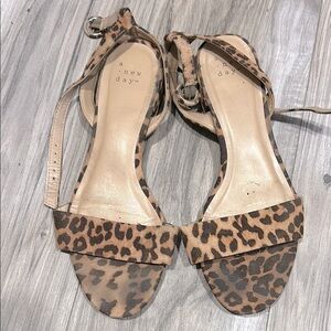 A New Day Leopard Print Women's Sandals